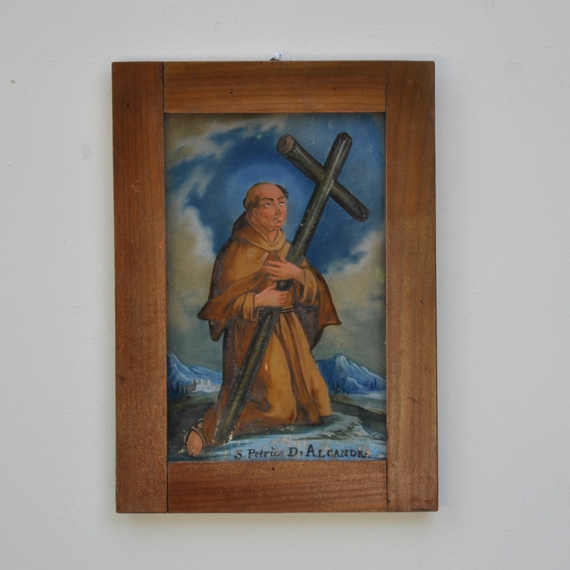 Hinterglasbild „Petrus von Alcantara“