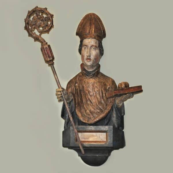 Gotische Büste „Hl. Nikolaus“