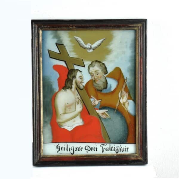 staffelseegebiet oberammergau gege hinterglasbild heilige dreifaltigkeit