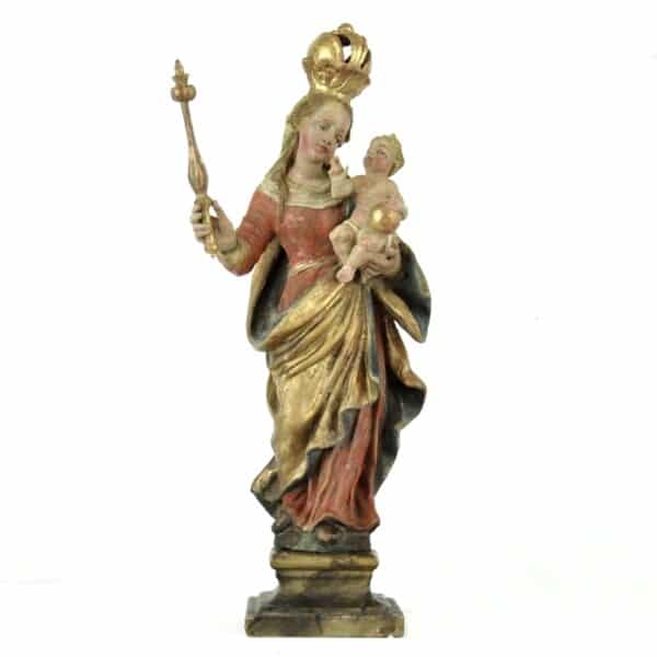 madonna barock linde skulptur jesuskind maria holzfigur plastik